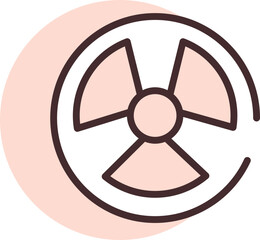 Medical radiology, icon, vector on white background.