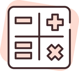 Obraz premium Shimpment calculator, icon, vector on white background.
