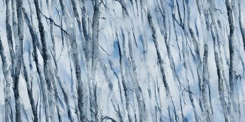 Fototapeta premium I am standing in the middle of a vast forest, surrounded by trees that are tall and strong. The ground is covered in a thick layer of snow, and the air is crisp and cold. In the distance I can see a