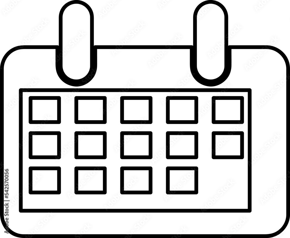 Poster calendar checked vector icon isolated on transparent background, calendar checked transparency logo 