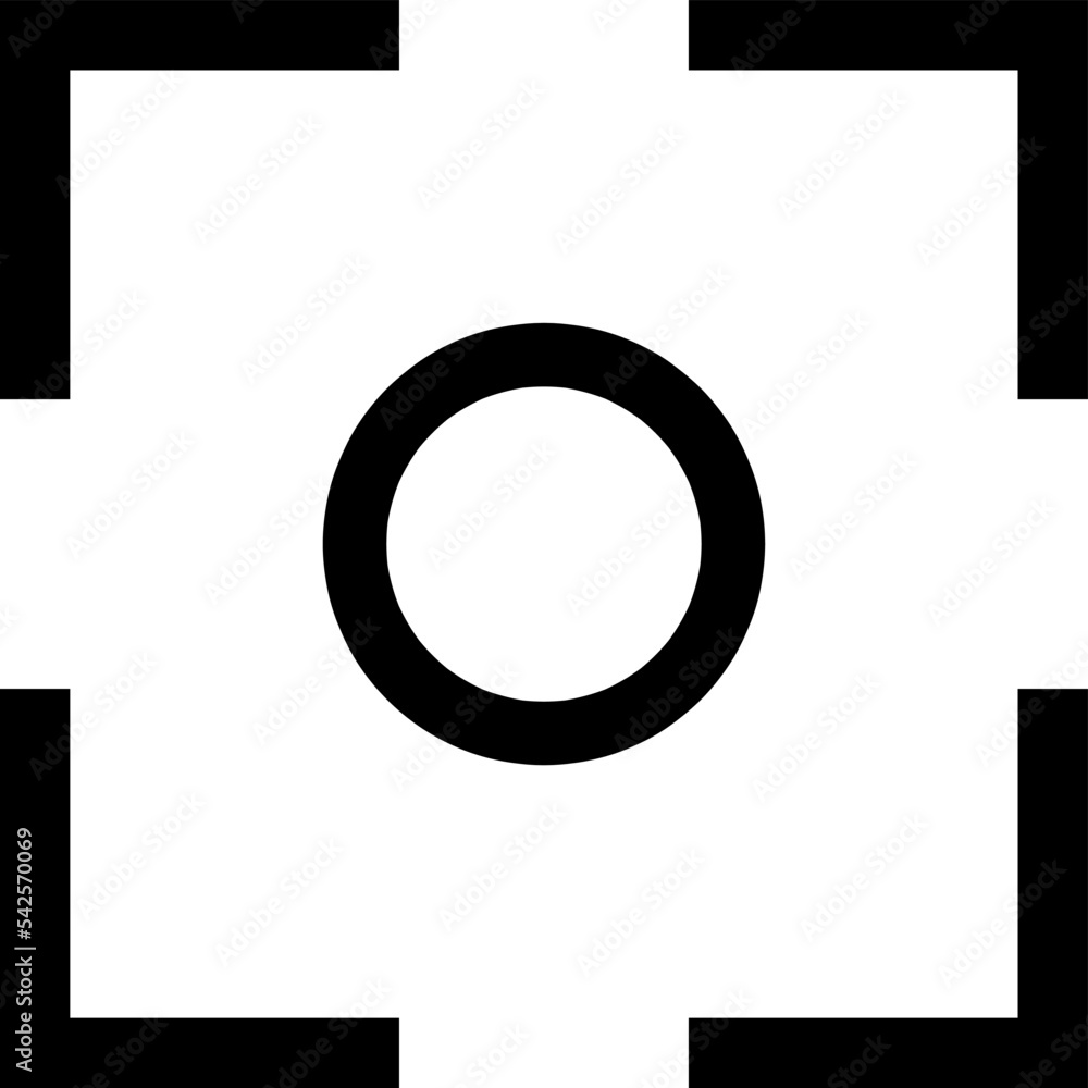 Poster capture icon line symbol. premium quality isolated center focus element in trendy style..eps