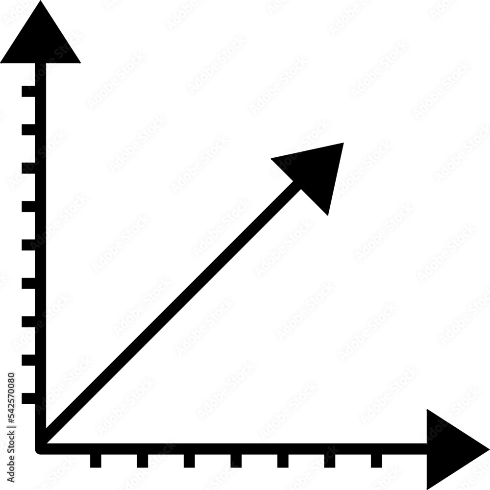 Aufkleber cartesian coordinate system vector icon on white background..eps