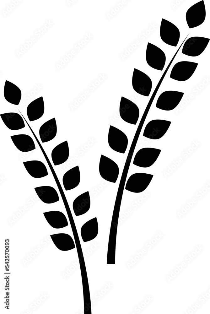Poster cereal grain vector icon isolated on white background..eps