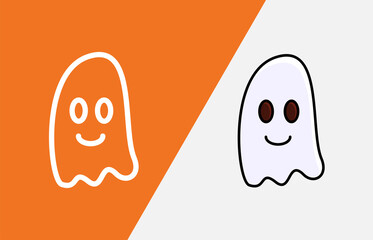 Icon Halloween pack Outline style and color full glyph style, illustration style. easy to use and editable color.