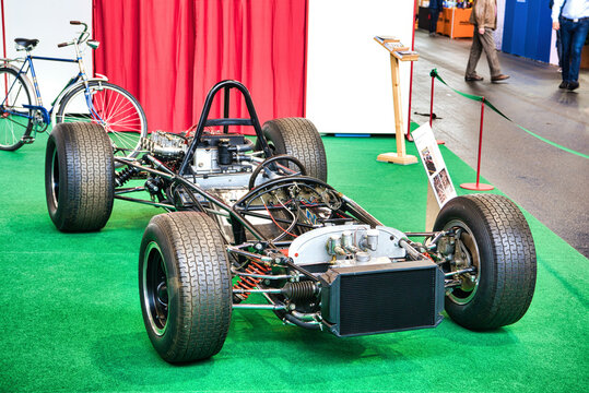 FRIEDRICHSHAFEN - MAY 2019: BRABHAM BT 18 FORMULA 2 at Motorworld Classics Bodensee on May 11, 2019 in Friedrichshafen, Germany