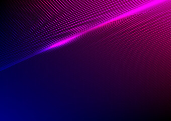Modern purple blue gradient flowing wave lines. - 542577238