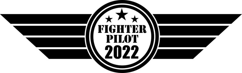 fighter pilot vector design isolated on white background  © Arthit