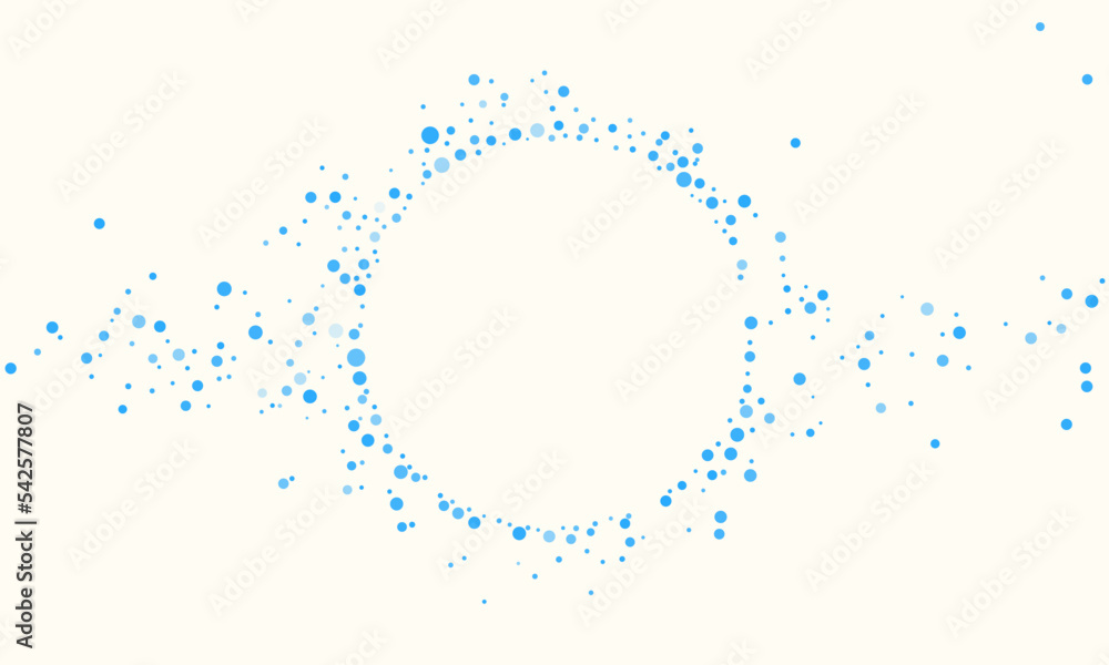 Poster abstract blue random dots background creative vector design templates