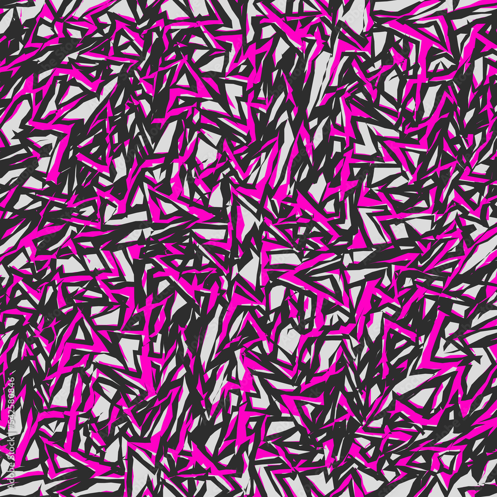 Poster abstract background with seamless rough lines pattern
