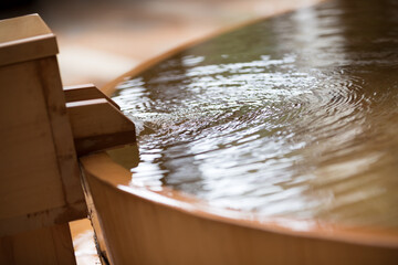 温泉・源泉掛け流しの露天風呂のイメージ