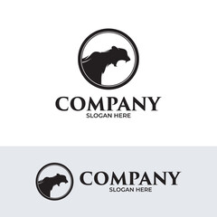 Panther roaring logo design inspiration