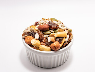 a bowl of dried fruits