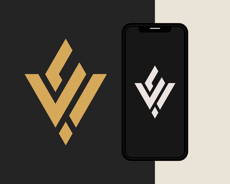 Letter W E logo design. creative minimal monochrome monogram symbol. Universal elegant vector emblem. Premium business logotype. Graphic alphabet symbol for corporate identity