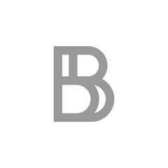 Modern initial BB logo letter simple and creative design concept