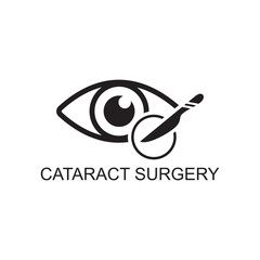 cataract surgery icon , ophthalmology icon vector - obrazy, fototapety, plakaty