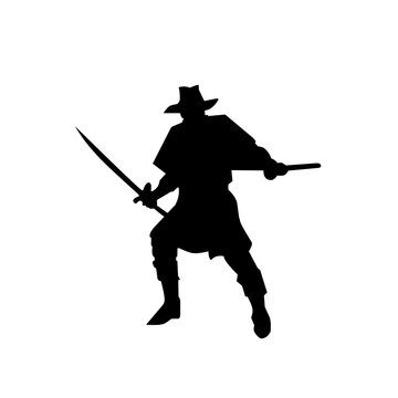 Roronoa Zoro Silhouette Vector Illustration