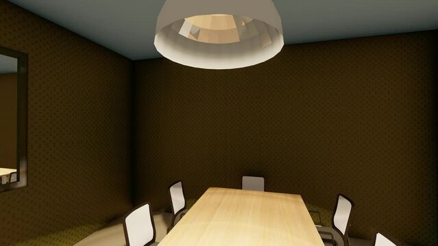 trapped alone in infinite loop backrooms 3d render 