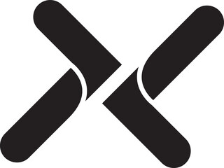 Abstract connection logo illustration in trendy and minimal style