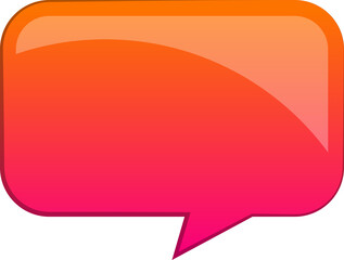 Abstract speech box logo illustration in trendy and minimal style