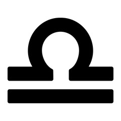 libra glyph icon