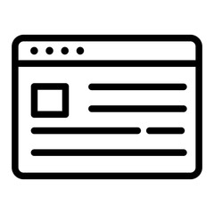 website line icon