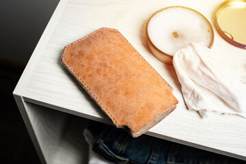 mould on leather product