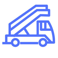 Stair Truck Airport Vehicle Icon