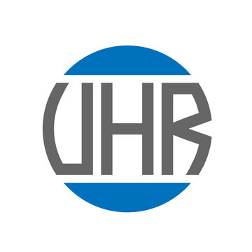 VHR letter logo design on white background. VHR creative initials circle logo concept. VHR letter design.