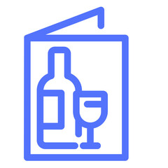 Wine List Menu Restaurant Icon