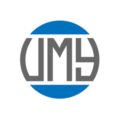 VMY letter logo design on white background. VMY creative initials circle logo concept. VMY letter design.