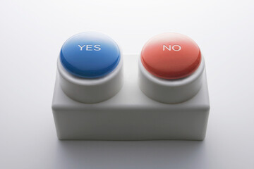 YES button and NO button