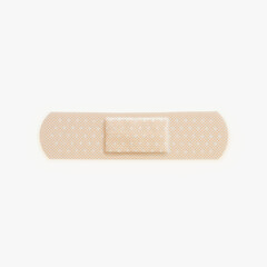 adhesive bandage isolated on white
