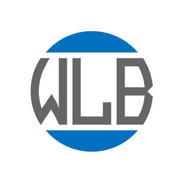 WLB letter logo design on white background. WLB creative initials circle logo concept. WLB letter design.