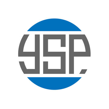 YSP letter logo design on white background. YSP creative initials circle logo concept. YSP letter design.