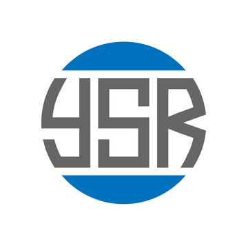 YSR letter logo design on white background. YSR creative initials circle logo concept. YSR letter design.