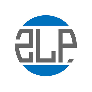 ZLP letter logo design on white background. ZLP creative initials circle logo concept. ZLP letter design.