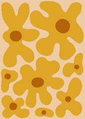 Retro Flower Print