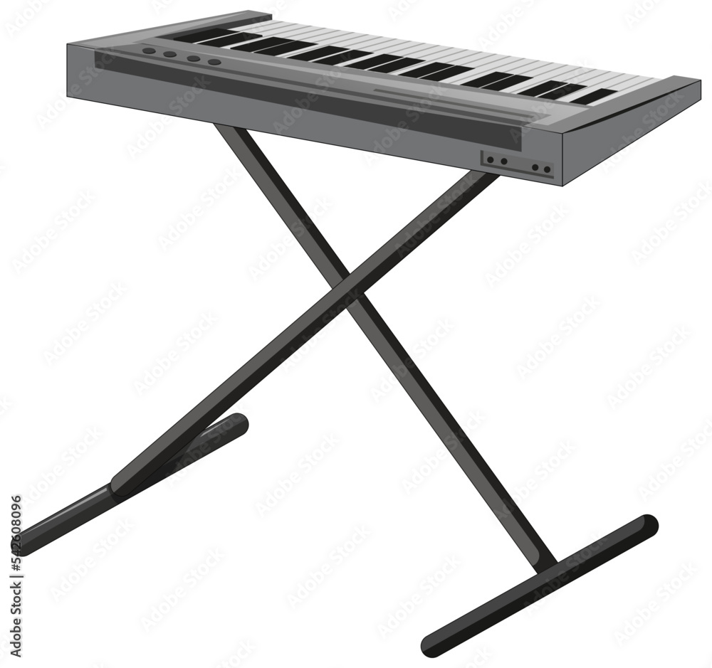 Sticker electronic keyboard musical instrument