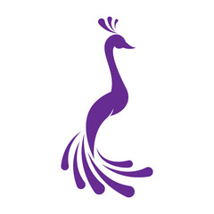 Fototapeta premium Peacock logo illustration