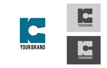K branding, business logo design, Finance logo, locker