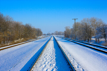 Winter railway