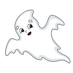 Cartoon character. Isolated on white background. Design element. Template for your design, books, stickers, cards. Vector illustration.