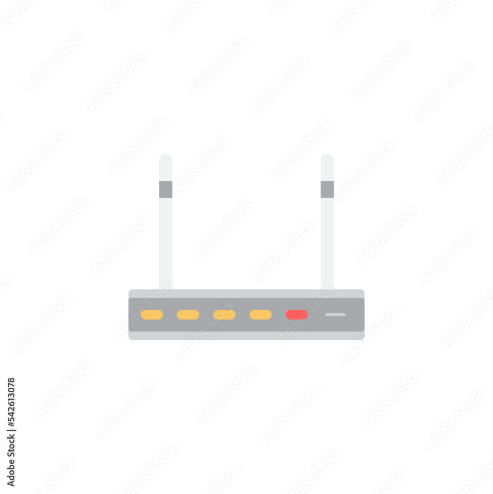 Poster wifi router icon in color, isolated on white background