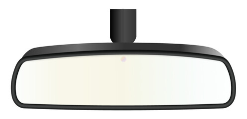 Automatic rear view mirror with light sensor vector illustration
