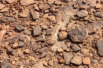 Abstract view to the ground in Sinai desert