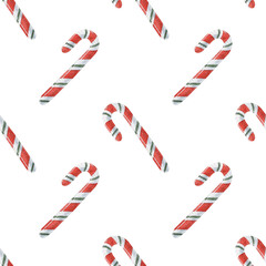 New Year's watercolor seamless pattern. Perfect for your design, textiles, postcards and packaging.