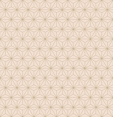 Japanese style retro vintage seamless pattern background polygon star frame line