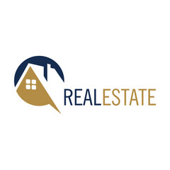Roof and home logo design concept. Real estate icon