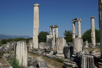 Temple of Aphrodite in Aphrodisias Ancient City in Aydin, Turkiye