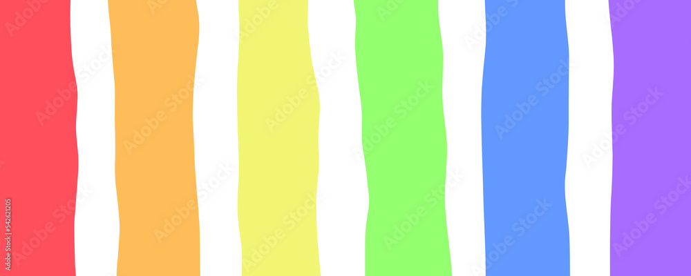 Poster rainbow line background design vector.